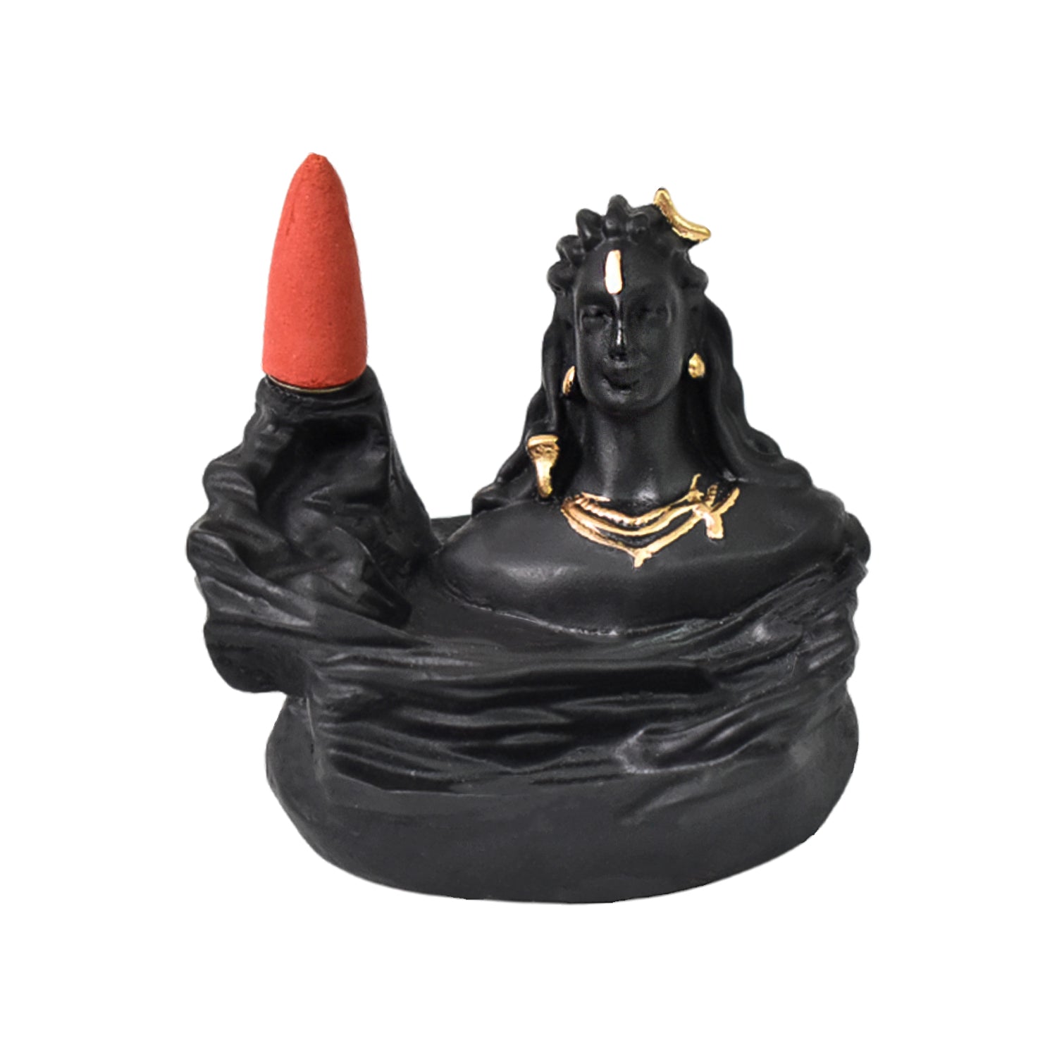 Adiyogi Shiva Backflow Smoke Fountain Incense Holder Burner (1 Pc) Adiyogi Shiva Backflow Smoke Fountain Incense Holder Burner (1 Pc)